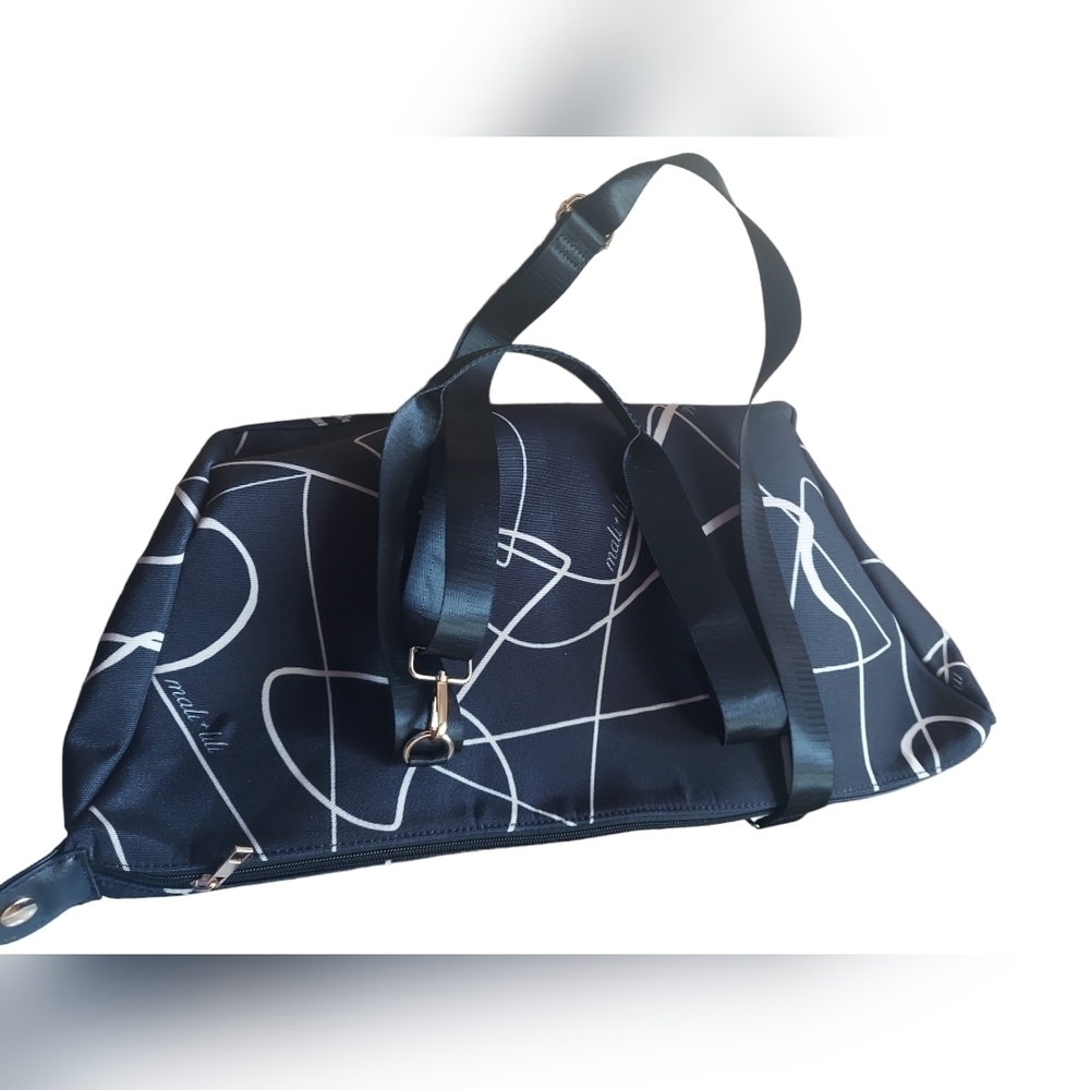 MALI & lili black and white weekend bag